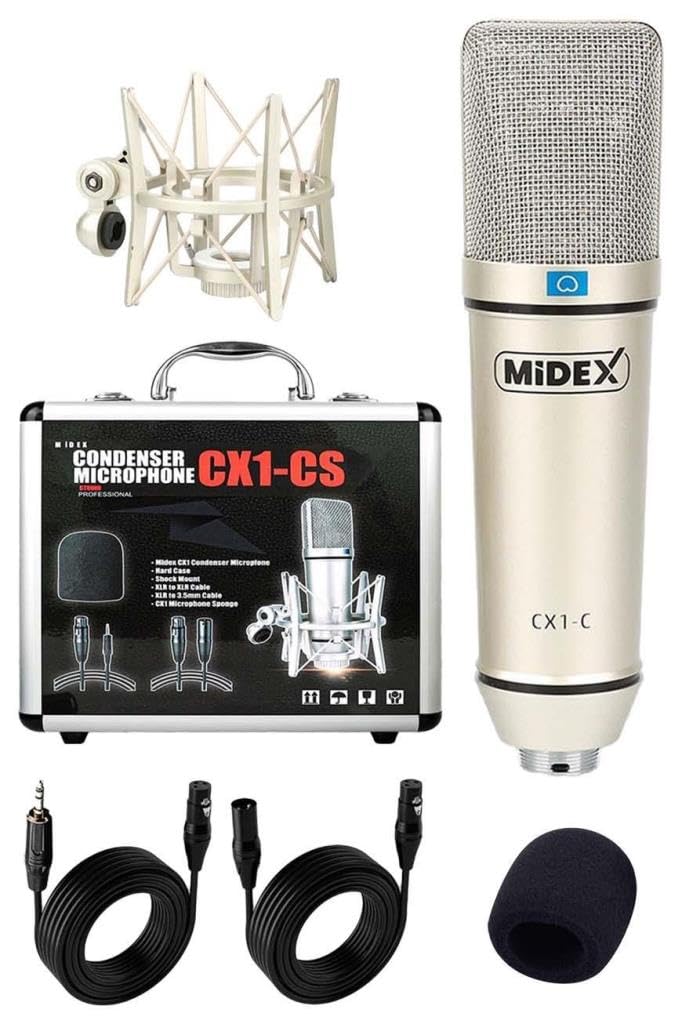 Midex CX1 Profesyonel Üst Seviye Condenser Stüdyo Mikrofonu